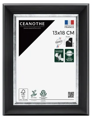 Image de Ceanothe cadre photo Pandore 13x18 cm noir-argenté