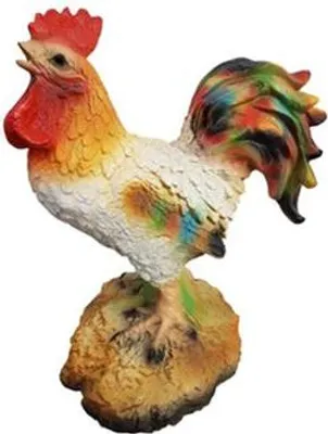 Produktbild von Hahn Lebensgroße Figur Dekoration Statuen Skulptur Garten Deko Figuren 34cm neu
