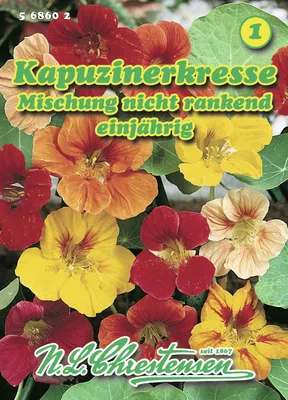 Zdjęcie produktu dla Mieszanka nasturcji  | Nasiona nasturcji firmy N.L. Chrestensen