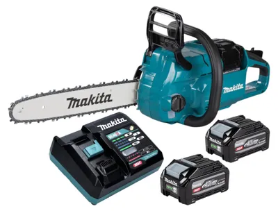 Productafbeelding van Makita UC 025 GU201 accukettingzaag 40 V max. 35 cm borstelloos + 2x accu 4,0 Ah + oplader