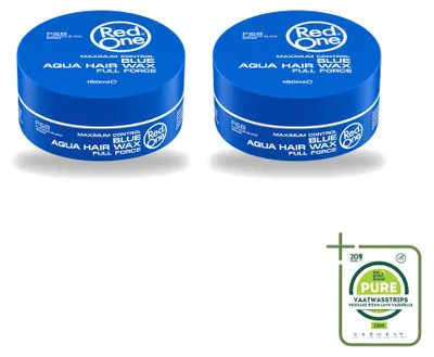Immagine prodotto di 2 confezioni di cera modellante per capelli Red One Blue Aqua - Tenuta forte e lucentezza - 150 ml - Confezione grande - 2 pezzi