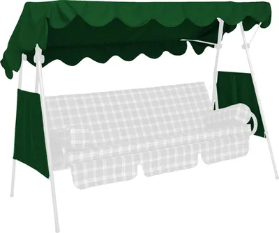 Image de Toit pare-soleil pour balancelle 3 places, en toile PE