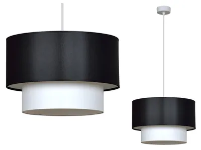 Obrázek produktu pro Závěsné svítidlo do kuchyně s látkovým stínidlem – moderní závěsné svítidlo, stropní svítidlo, LED design
