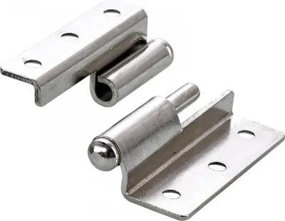 Image de Lot de 2 paumelles acier pour meuble HETTICH, L.50 x l.40 mm