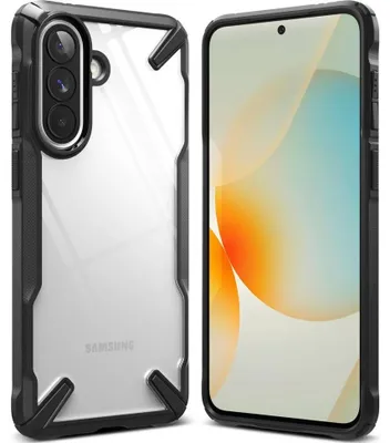 Produktbild von Handyhülle für Galaxy A57 5G, Ringke Fusion X, Transparent mit schwarzen Rahmen