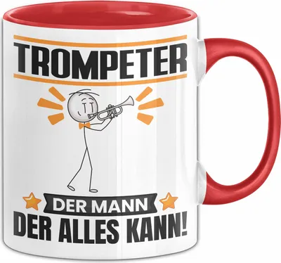 Produktbild von Trompeter Tasse Geschenk für Trompeter Der Mann Der Alles Kann Geschenkidee zum Geburtstag (Rot)
