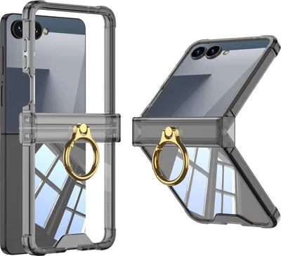 Immagine prodotto di Custodia ad anello antiurto con cerniera Airbag GKK per Samsung Galaxy Z Flip7, nera