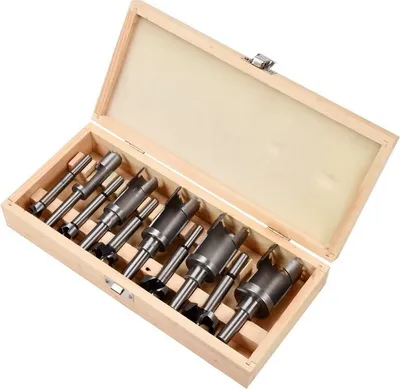 Produktbild von Yato YT-33837, Set, Bohrer, Holz, Kohlenstoffstahl, 15,20,25,30,35 mm, 10 Stück(e)
