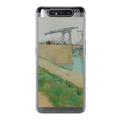 Produktbild von MuchoWow® Handyhülle Schutzhülle Hülle für Samsung Galaxy A80 Die Brücke von Langlois - Vincent van Gogh Silikon Softcase Handy Hülle - Schutzdeckel
