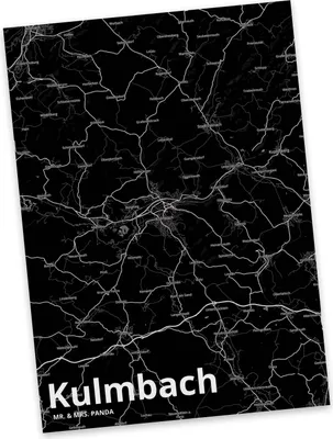 Produktbild von Mr. & Mrs. Panda Postkarte Kulmbach - Geschenk, Ansichtskarte, Stadt Dorf Karte Landkarte Map Stadtplan, Postkarten, Grußkarte, Fotokarte, bildkarte