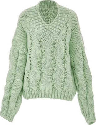 Image de Pull en maille ebeeza pour femme - lagune, M