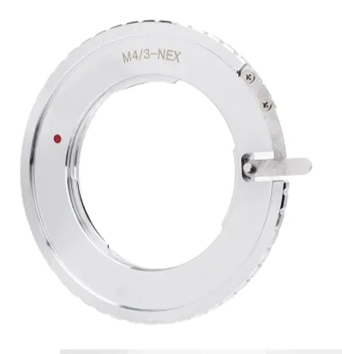 Produktbild von Adapterring für Objektive mit M4/3-Anschluss, passend für Kameras mit NEX-Anschluss – Konverterring aus Aluminiumlegierung mit Kupferbeschichtung