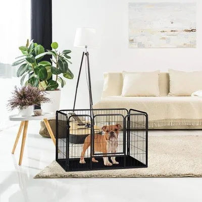 Produktbild von Famanu Puppyren für Kleine Hunde und Kaninchen - Metall, 90 x 125 x 78 cm