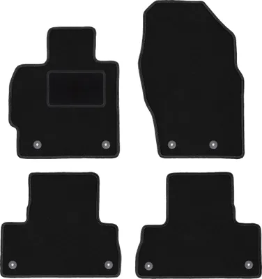 Obrázek produktu pro černé velurové rohože pro: Mazda CX-7 SUV 2009-2012