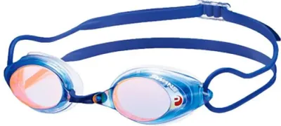Zdjęcie produktu dla Lustrzane okulary pływackie SWANS SRX-M PAF, kolor: niebiesko-pomarańczowy (BLOR)