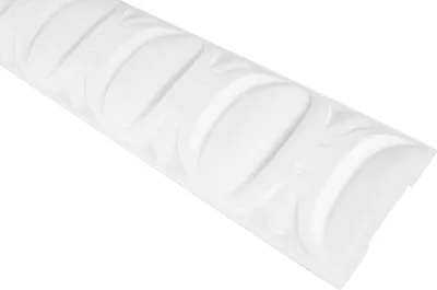 Produktbild von GRAND DECOR Stuckleisten Wand flach Barock Stil, PolyurethanHartschaum weiß - 2m Wandleisten gemustert Stukatur Stuckprofile Wandverkleidung (10 Meter CR684)