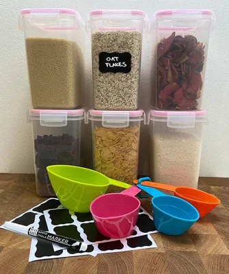 Immagine prodotto di Contenitori ermetici per alimenti - Contenitori da cucina - Barattoli con coperchio - Scatole per alimenti