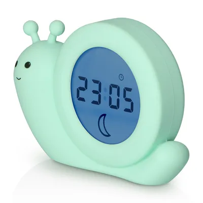 Obrázok produktu pre Alecto BC100BUNNY - vzdelávací trenažér spánku, nočné svetlo a budík, zajačik (mätovo zelený)