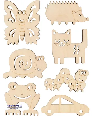 Produktbild von EDUPLAY 120678 Sandkämme/Sandformen, natur, 12-teilig (1 Set)