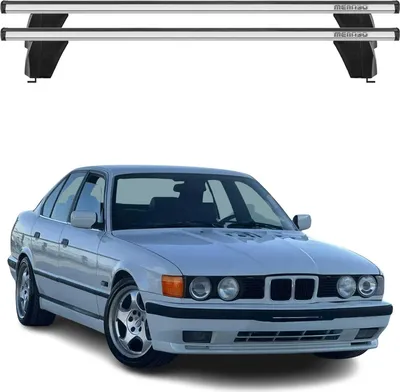 Image de Menabo Barres de toit transversales pour BMW Série 5 E39 1995-2003 Alu Gris