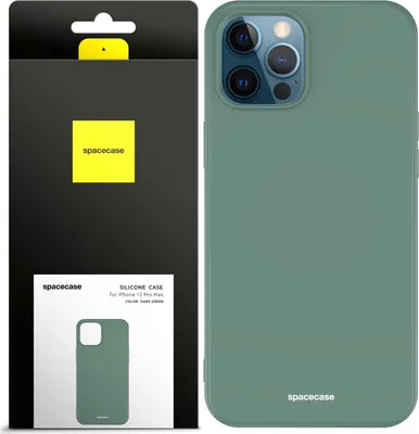 Image de Coque en silicone SPACECASE Coque en silicone pour iPhone 12 Pro Max Vert