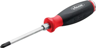 Produktbild von VIGOR Schraubendreher mit Schlagkappe mit Antriebsvierkant V5010-PH2
