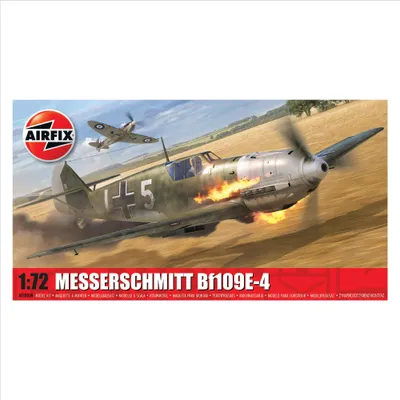 Modellbausatz Messerschmitt Bf109E-4, 1:72, 64 Teile