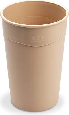 Produktbild von 50x Mehrweg Heißgetränkebecher Kaffeebecher Glühweinbecher Eichstrich 300ml Ø 80mm