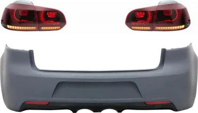 Immagine prodotto di Paraurti per VW Golf 6 VI 08-13 R20 Look luci posteriori FullLED Dynamic Turning.