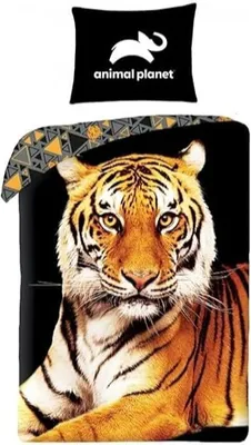 Produktbild von HALANTEX Bettwäsche Animal Planet Tiger Baumwolle, 140/200, 70/90 cm