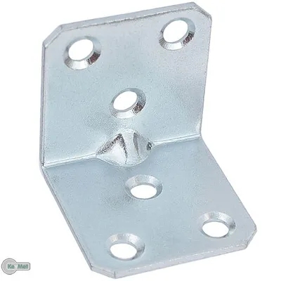 Produktbild von 100 Winkel Winkelverbinder Lochwinkel 30 x 30 x 30 x 1,5 mm mit Sicke 6 Löcher