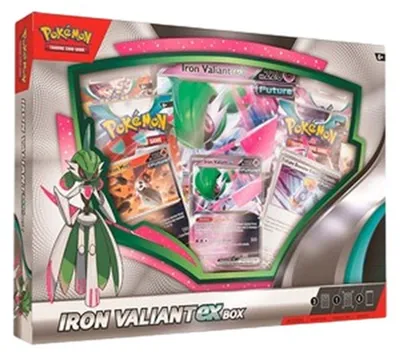 Produktbild von Pokemon Sammelkarten-Box: Iron Valiant ex – Offizielles Pokémon Trading Card Game Produkt