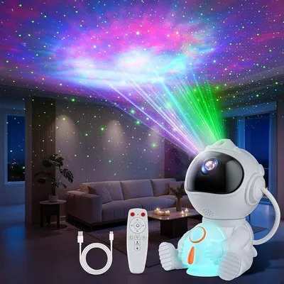 Zdjęcie produktu dla Projektor nieba - Astronauta - Projektor LED z pilotem - Dla dzieci i dorosłych