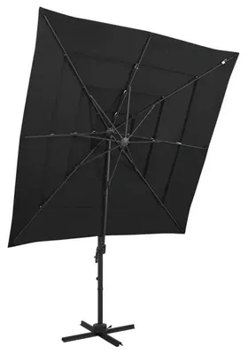 Zdjęcie produktu dla Parasol, słup aluminiowy, odporny na promieniowanie UV, wymiary: 250 x 250 x 246 cm