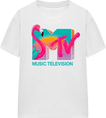 Produktbild von MTV - "Vibrant" T-Shirt für Herren/Damen Uni TV15830 (XXL) (Weiß)