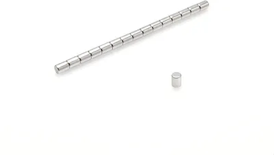Produktbild von Neodym Magnete 3 x 4 mm 50 Stück mm N38, Extrem stark, Magnettafeln, Kühlschränke, Whiteboards, DIY