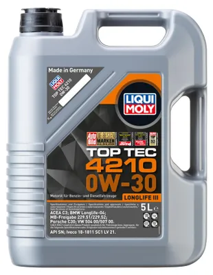 Immagine prodotto di Liqui Moly Top Tec 4210 0W-30 5 l
