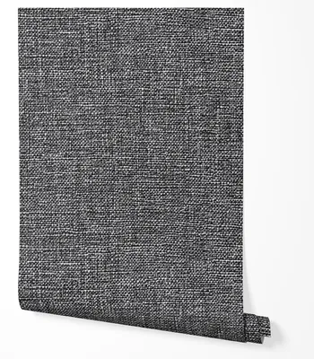 Produktbild von Selbstklebende Tapete Möbelfolie Stoffoptik Grau Textilstruktur Leinenoptik 3D Moderne Tapete Wohnzimmer Schlafzimmer Flur Küche Minimalistisch Elegant Abwaschbar Hochwertig 5m x 0,5m