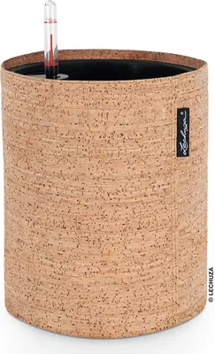 Obrázok produktu pre Kvetináč LECHUZA Trendcover 23 Cork Light Natural | Kvetináč so zavlažovacím systémom a vložkou na rastliny | Korkový povrch | Ø 23 x 26,5 cm | 14180