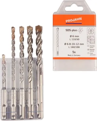 Immagine prodotto di Projahn Hammerbohrer Rocket 3 Set 5-tlg Beton Bohrer SDS-Plus, robust,6 - 12mm