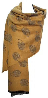 Zdjęcie produktu dla Szal Pashmina z motywem jeżozwierzyny, idealny na jesień i zimę