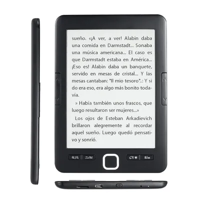 Zdjęcie produktu dla Czytnik e-booków ZELURXX 6 cali z wyświetlaczem E-Ink o rozdzielczości 800×600, obsługujący formaty TXT/PDF/DOC, lekki i poręczny, w zestawie karta pamięci 16 GB