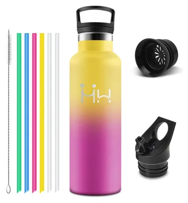 Obrázok produktu pre Mulbijeo, fľaša na vodu, nerezová oceľ 18/8, bez BPA, objem 500 ml