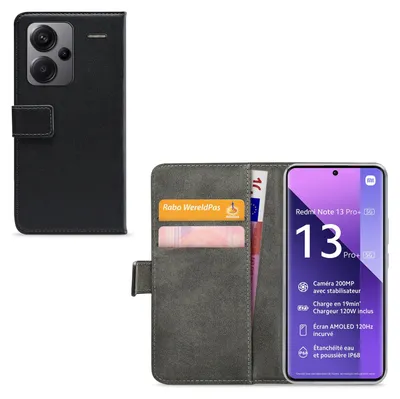 Productafbeelding van Mobilize Classic Gelly Wallet Book Case Xiaomi Redmi Note 13 Pro+ 5G Black