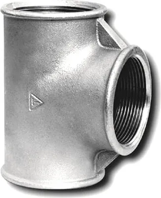 Produktbild von Gewindefitting T-Stück DVGW Temperguss verzinkt Fitting Gewinde Temperguß Fittinge (1/2")