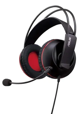 Produktbild von Asus 90YH0061-B1UA00 Cerberus Gaming-Kopfhörer schwarz/rot