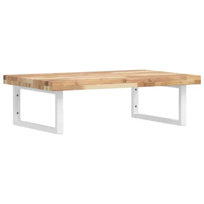 Produktbild von Waschbeckenregal Wandmontage Stahl und Akazienholz