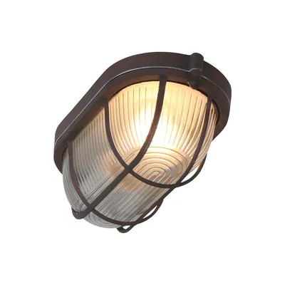Produktbild von Steinhauer Deckenleuchte Lisanne 1-flammig Braun/ Transparent 21x10,5cm