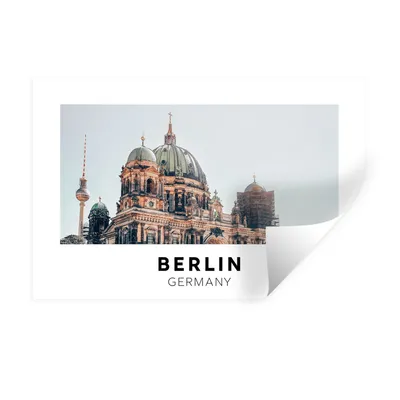 Produktbild von MuchoWow® Wandtattoo Wandsticker Wandaufkleber Berlin - Deutschland - Domtoren 90x60 cm Selbstklebend und Repositionierbar - Aufkleber
