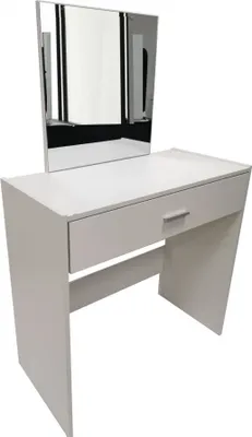 Produktbild von Schminktisch Make-up Make-up Tisch mit Spiegel und weißen Schublade